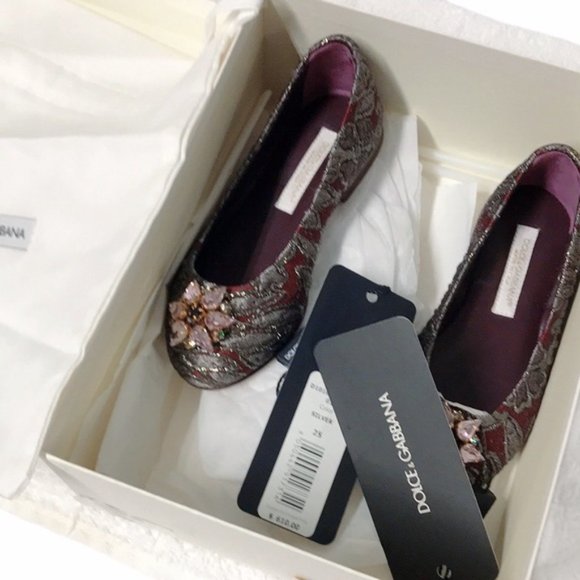 NWT DOLCE & GABBANA Little Girl Ballerina Shoes - Picture 5 of 8